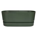 greenville terrace trough 60cm wheels leaf green